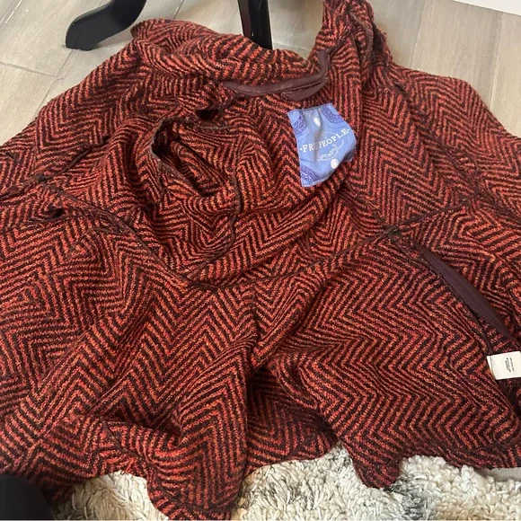 Free People Patricia Peplum Jacket Size 6 - Picture 7 of 14